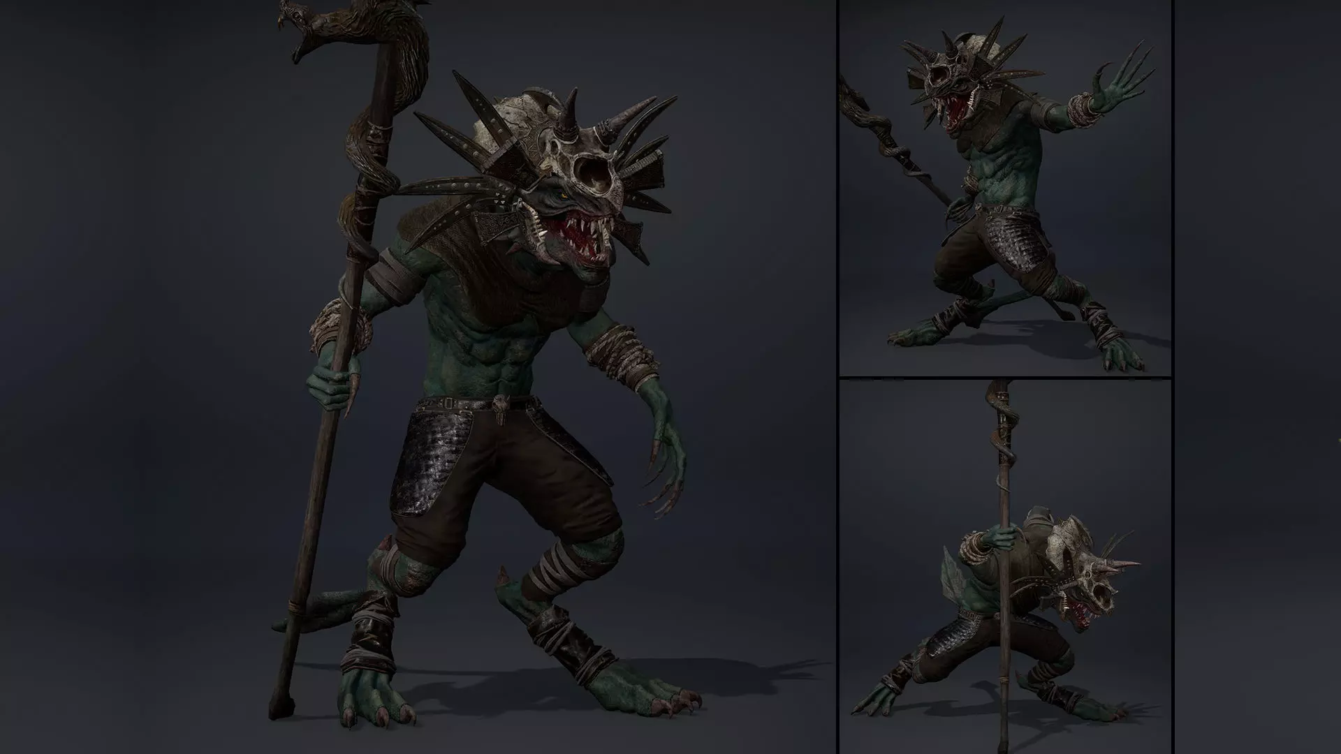 Mist Mage Arm1 Butal Low-poly 3D model_0