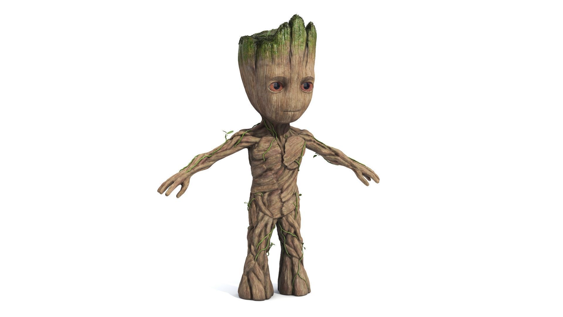 Little Groot Character from Marvel for 3D Print 3D print model_4