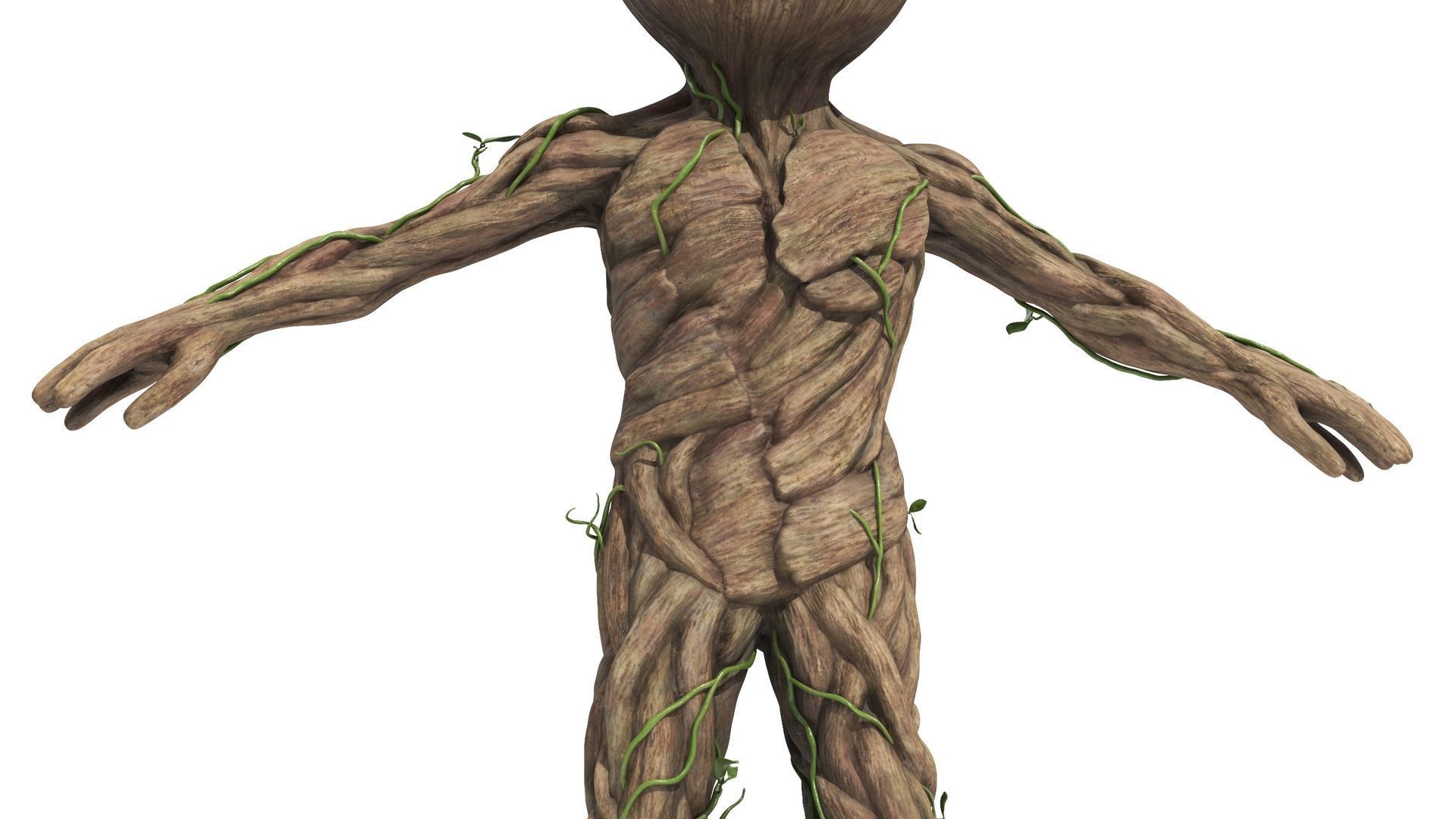 Little Groot Character from Marvel for 3D Print 3D print model_8