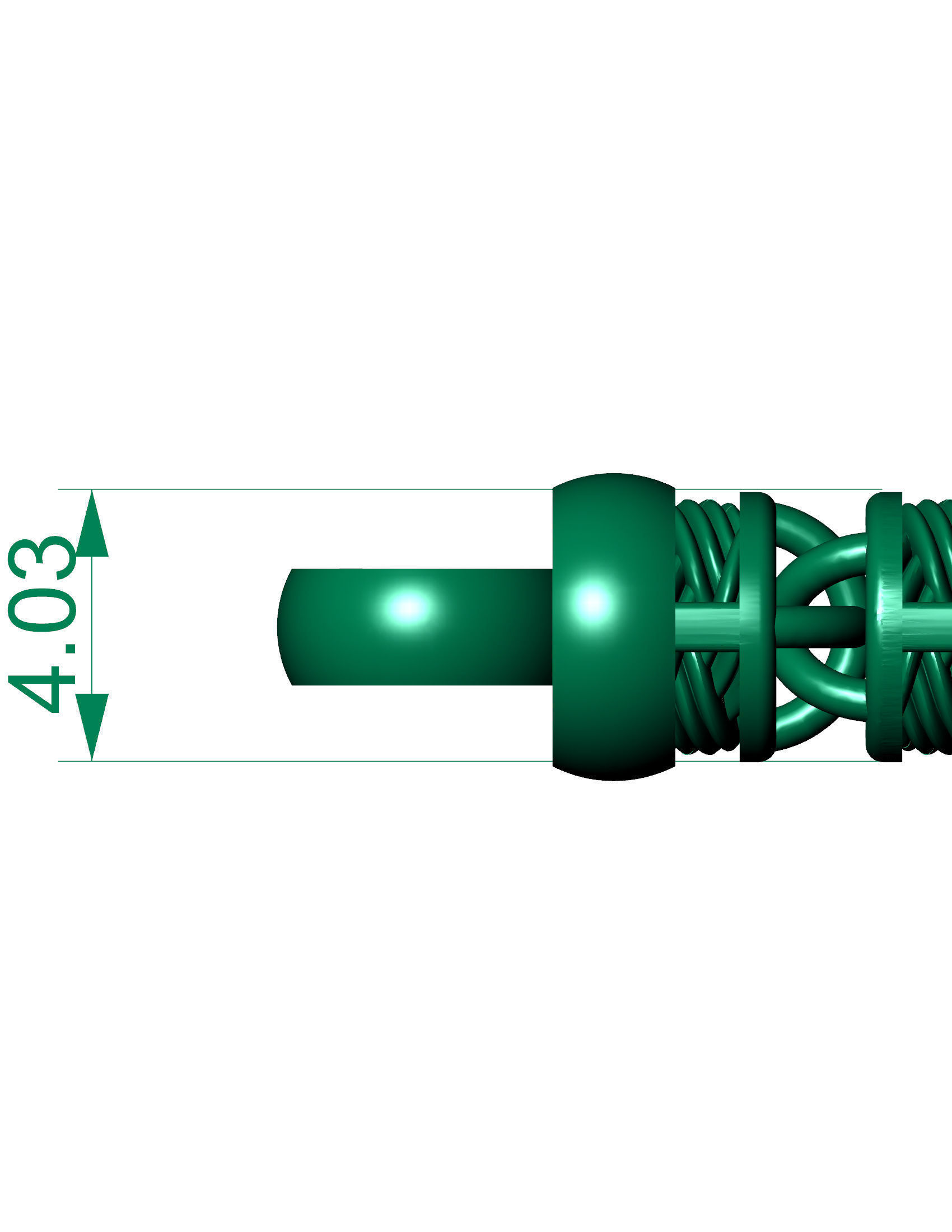 5 Size of STRICK TYPE Luxury Textured Chain Detailed  3D Model Collection_6