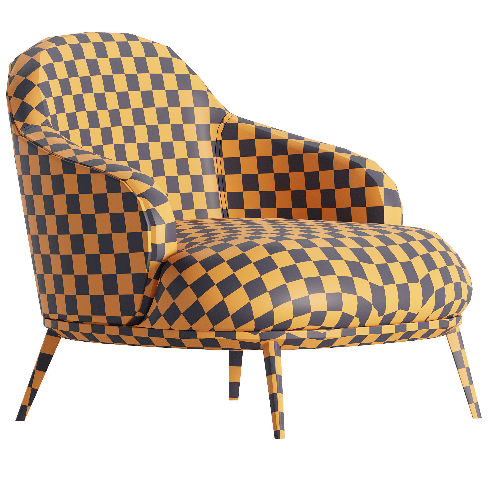 Minotti LESLIE ARMCHAIR 3D model_5