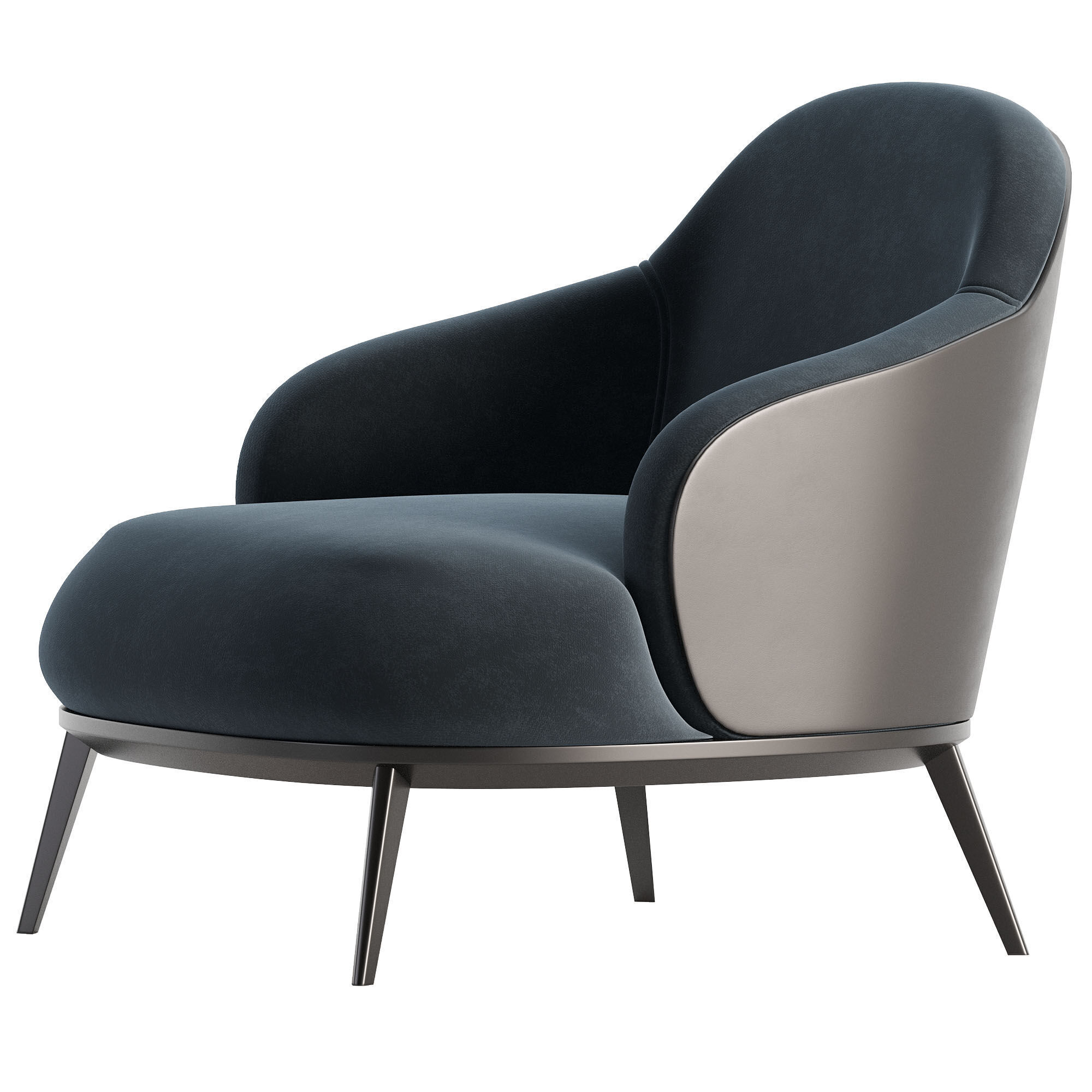 Minotti LESLIE ARMCHAIR 3D model_3