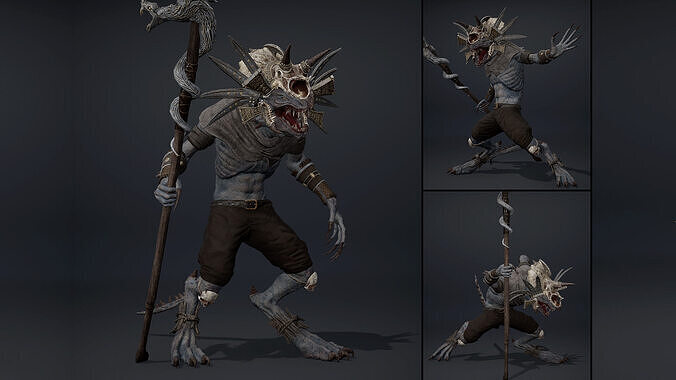 Mist Mage Arm1 Low-poly 3D model