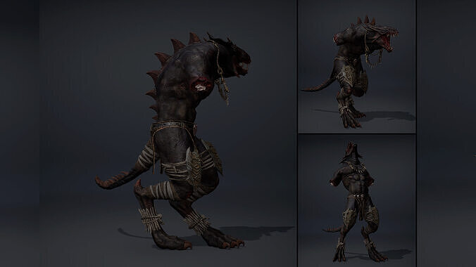 Mistserpens NoArms Brutal Low-poly 3D model