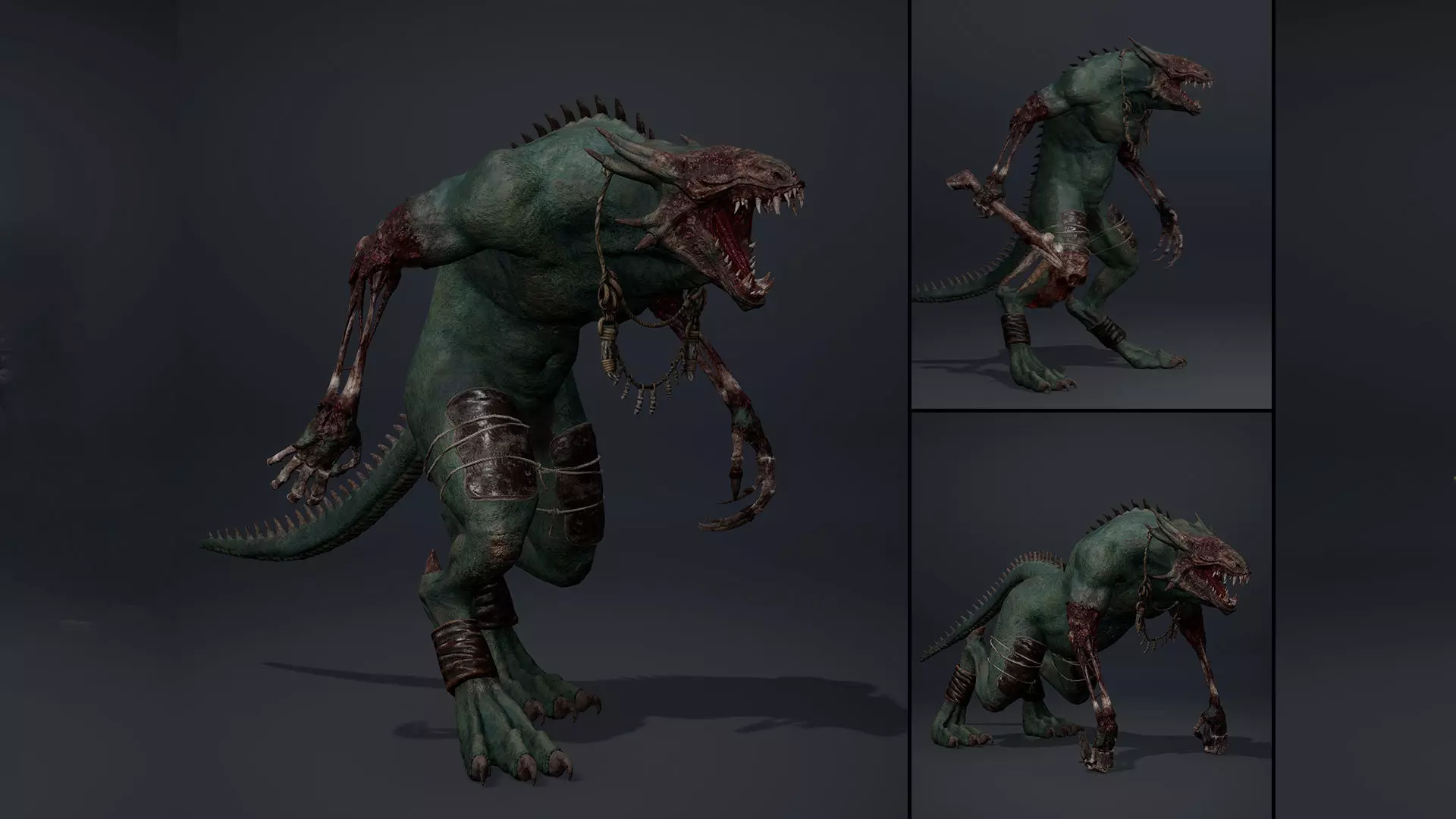 Mistserpens Damaged Brutal Low-poly 3D model