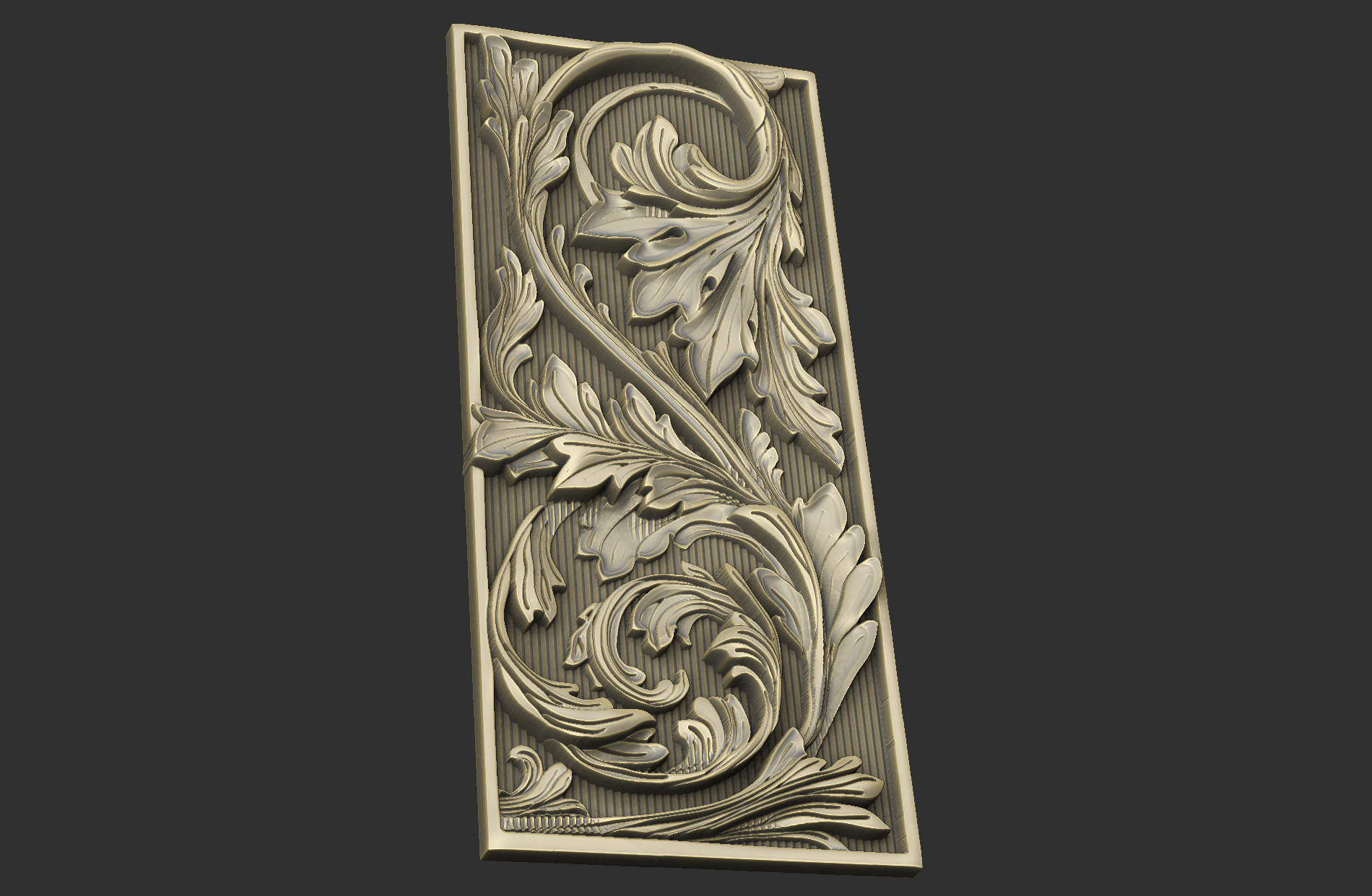 pattern gothic cnc royal queen relief design 3D print model_1