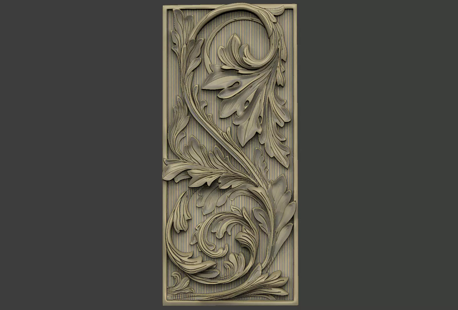 pattern gothic cnc royal queen relief design 3D print model_0