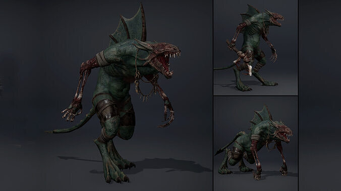 Mistserpens Damaged Low-poly 3D model