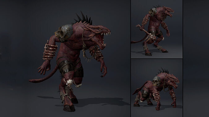 Mistserpens Fatty Brutal Low-poly 3D model
