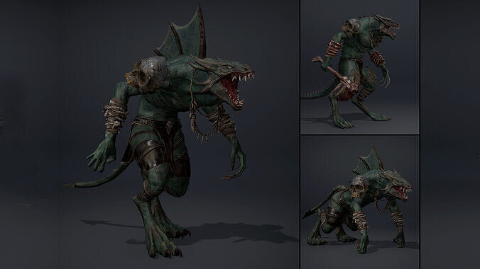 Mistserpens Furry Low-poly 3D model