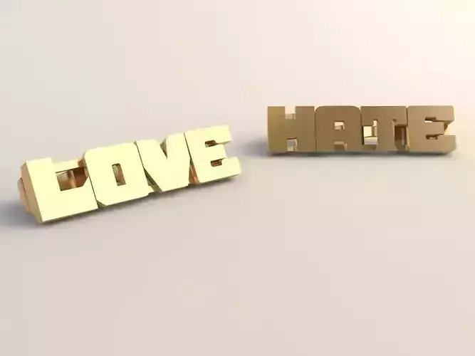 THE FILM BRASS KNUCKLES-RINGS DO THE RIGHT THING BY SPIKE LEE 3D print model