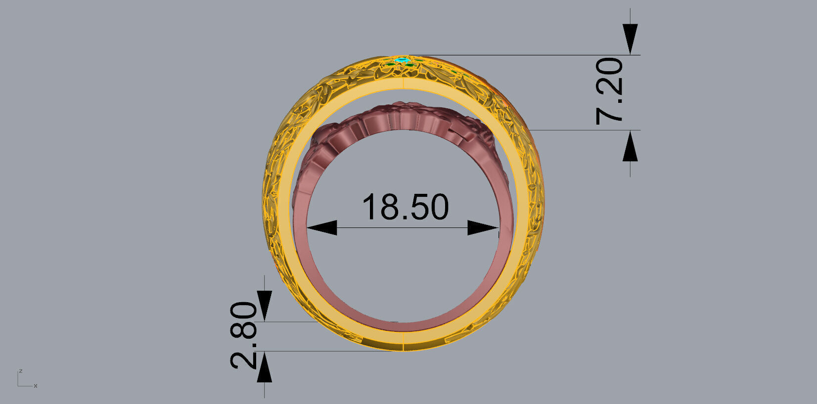 Magerit Secret Ring 3D print model_10