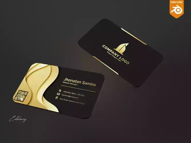 3D professional business card 
