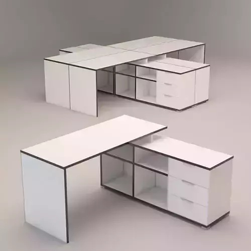White Office Table