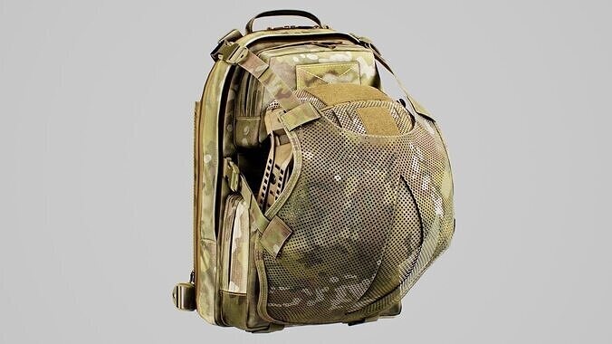 TYR Tactical Tuesday Huron Collapsible Direct Action V3 Low-poly 3D model