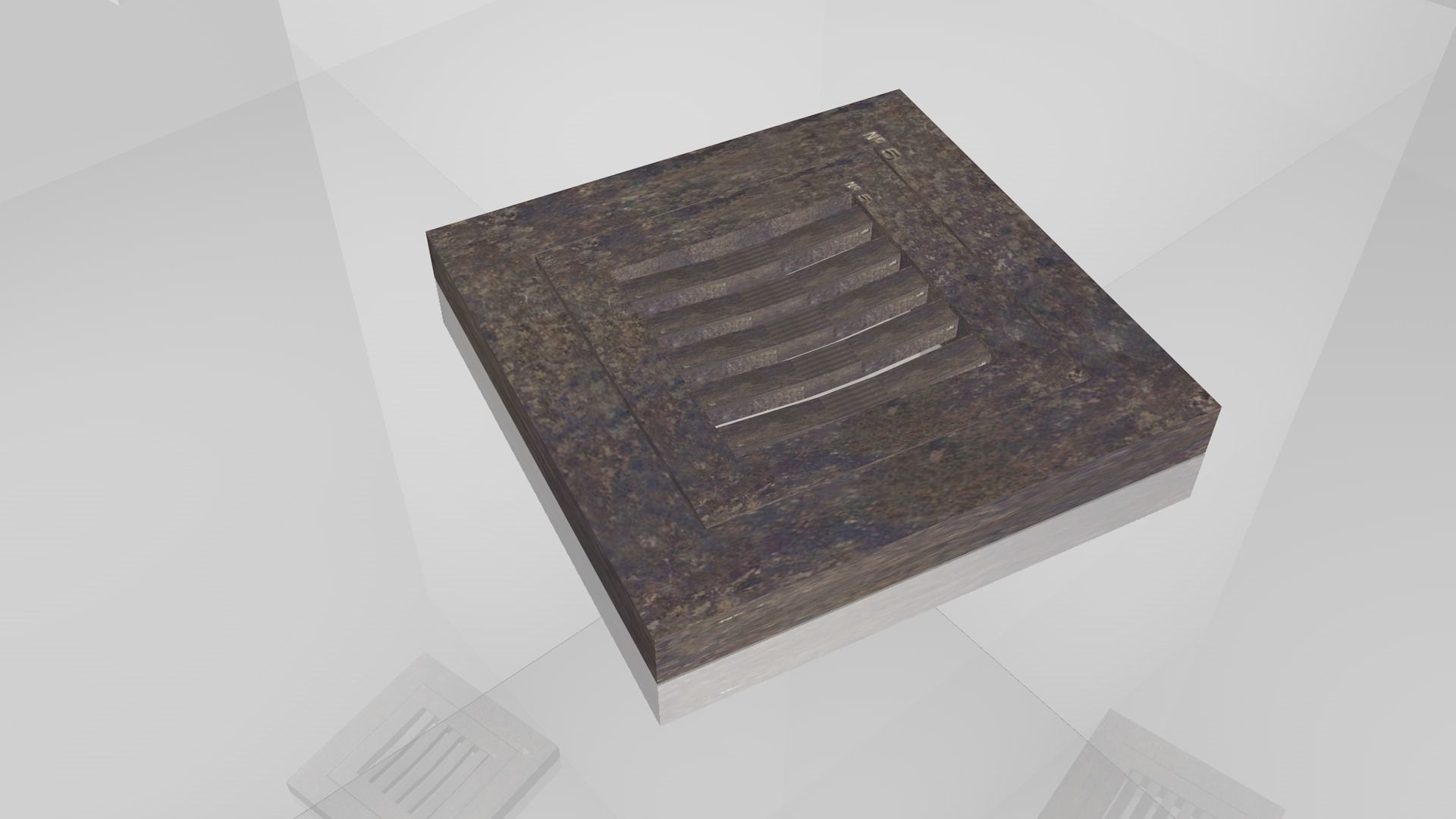 Street Drain or Water Drain Free low-poly 3D model_0