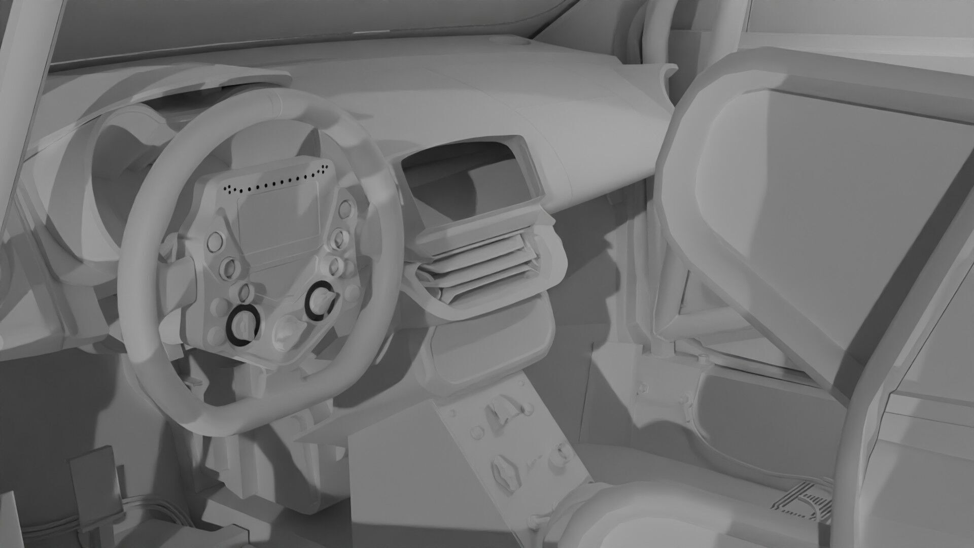 Alpine 110-GT SPOR CAR Low-poly 3D model_10