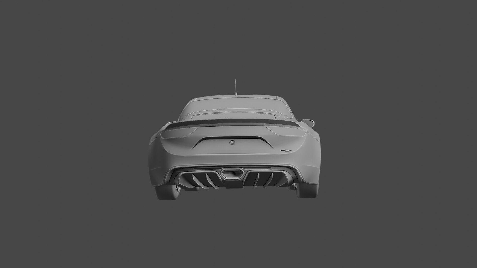 Alpine 110-GT SPOR CAR Low-poly 3D model_5