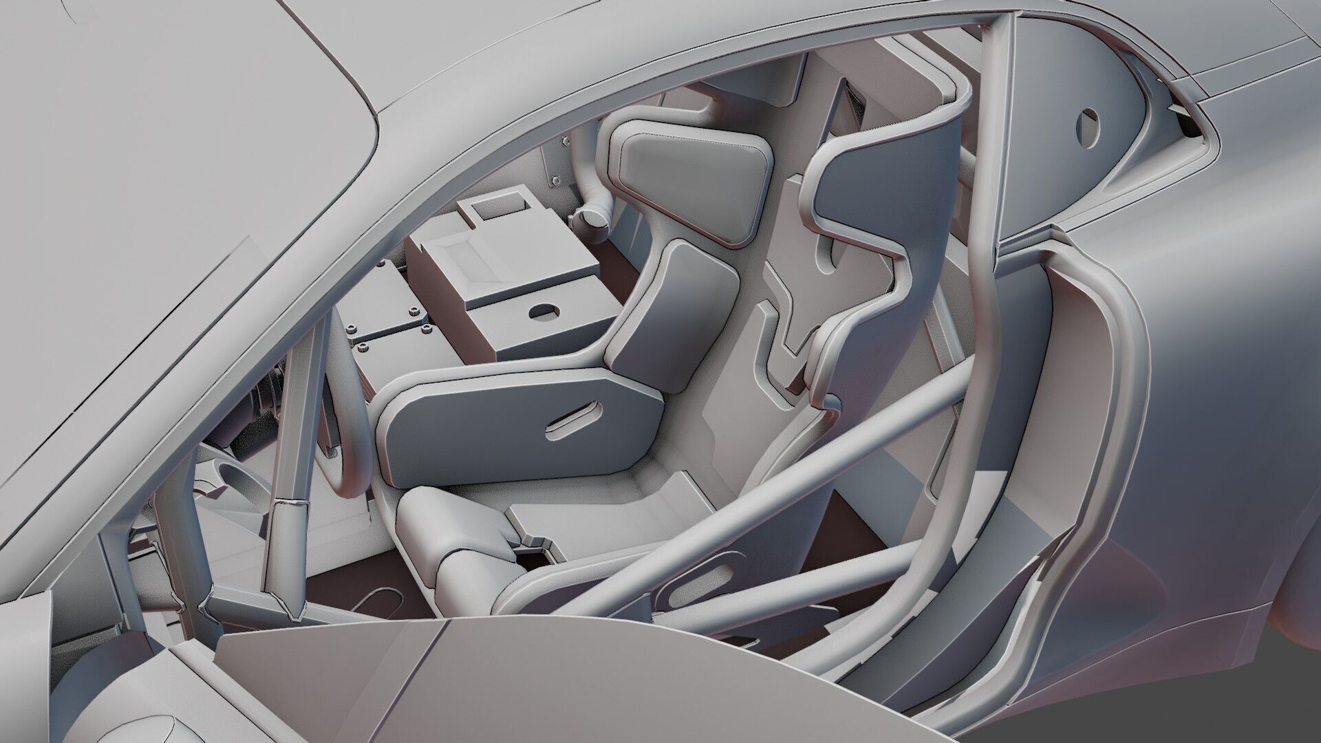 Alpine 110-GT SPOR CAR Low-poly 3D model_11