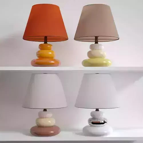 Table Lamp Pebbles Design