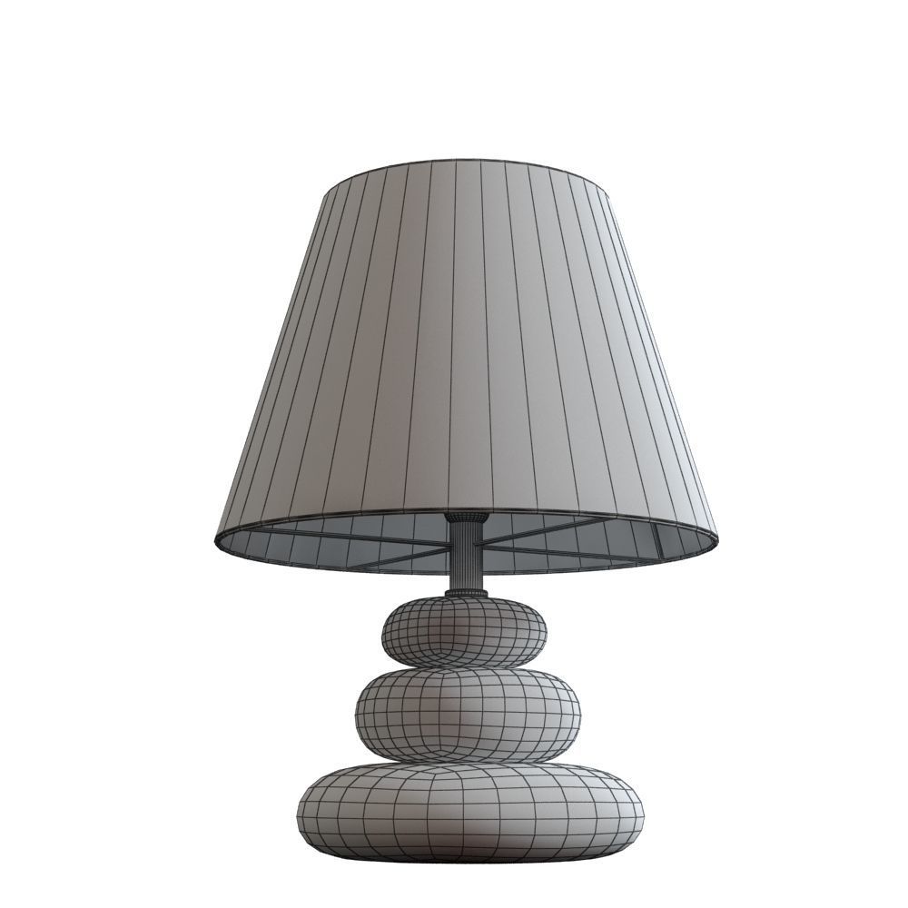 Table Lamp Pebbles Design 3D model_2