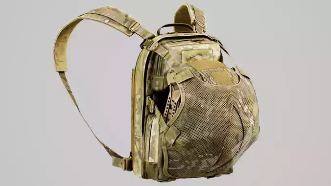 TYR Tactical Tuesday Huron Collapsible Direct Action V4 Low-poly 3D model