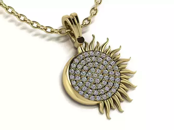 Sun Jewelry Pendant Gold