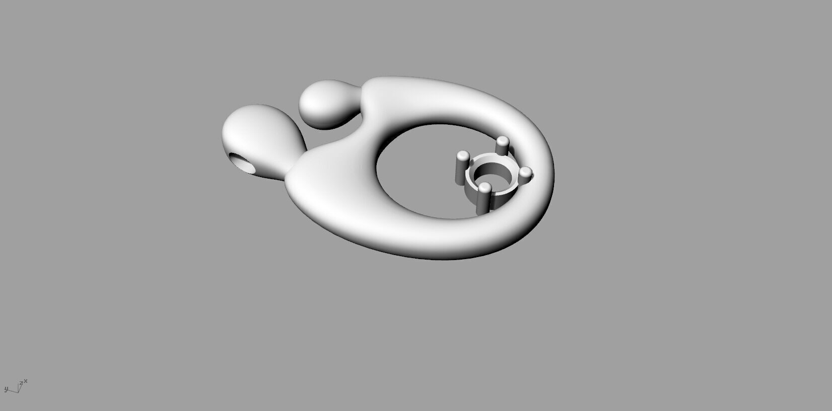 Mother Son Pendant 3D print model_6