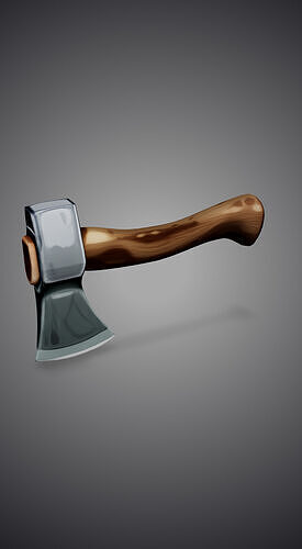 Handcrafted Axe 3D Model 3D model