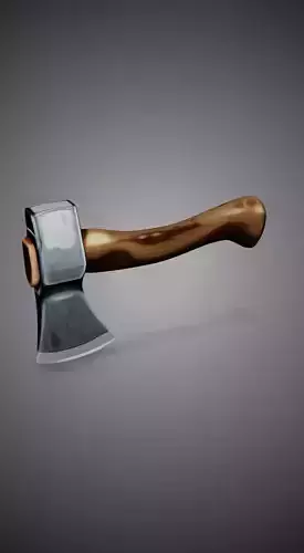 Handcrafted Axe 3D Model