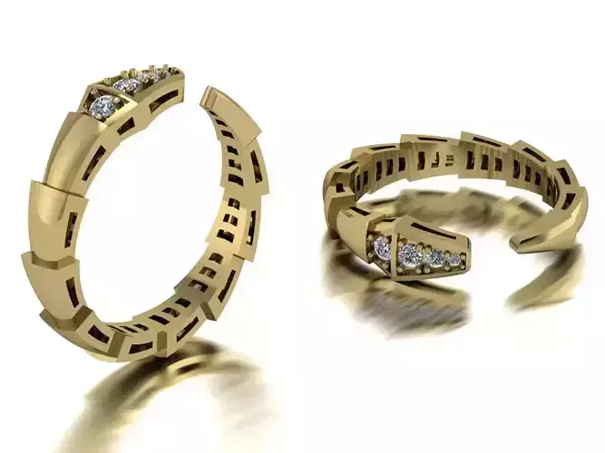 Bvlgari Snake Ring Gold