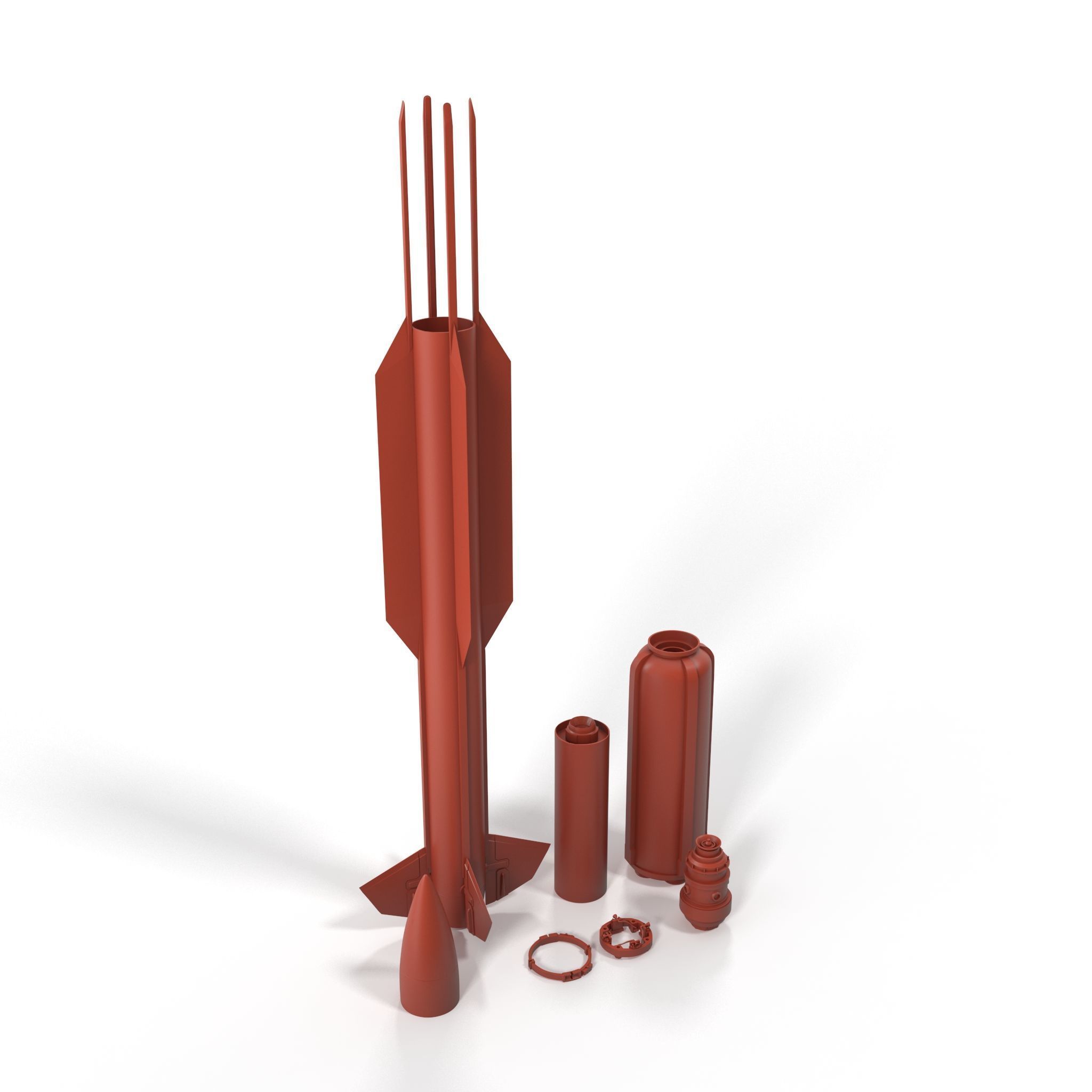 RIM 174 Standard Extended Range Active Missile for 3D Print 3D print model_1