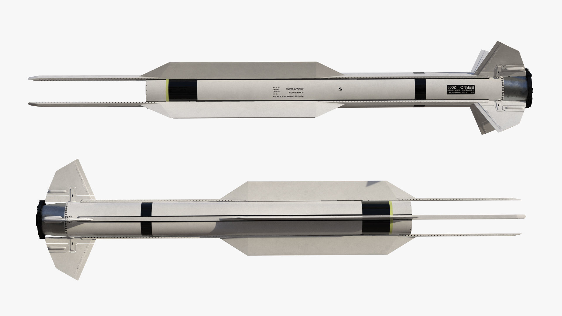 RIM 174 Standard Extended Range Active Missile for 3D Print 3D print model_8