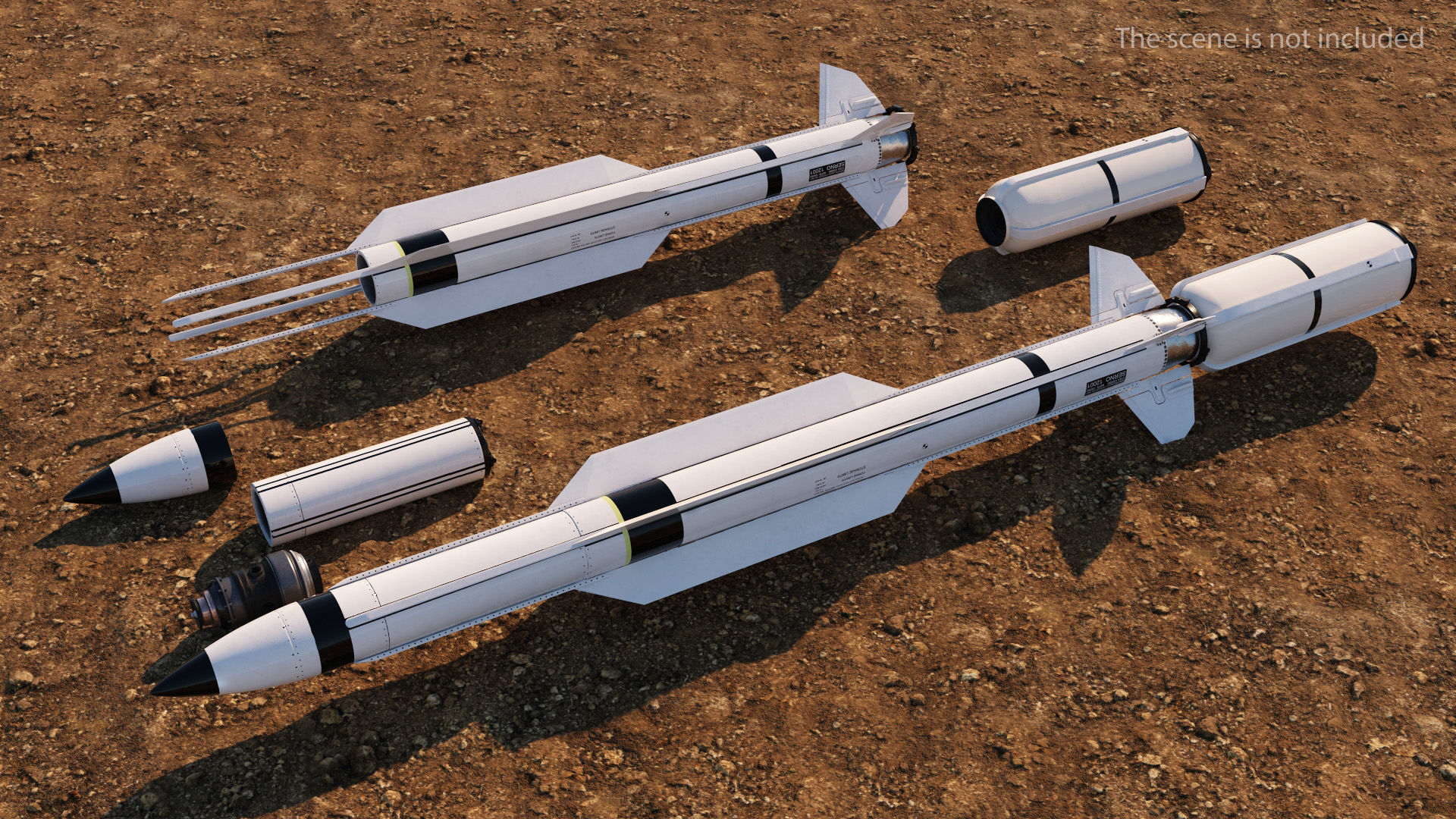 RIM 174 Standard Extended Range Active Missile for 3D Print 3D print model_0