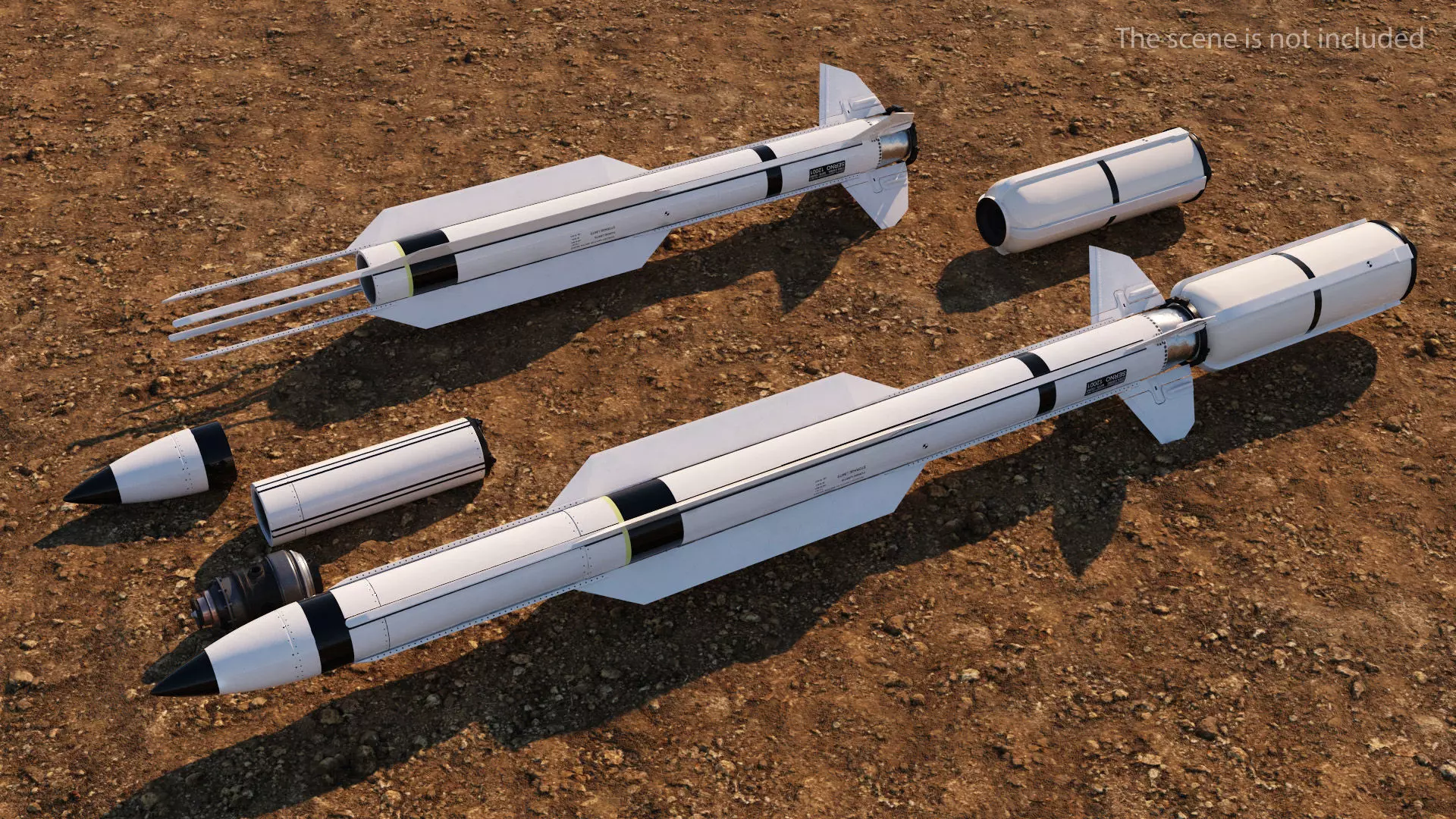 RIM 174 Standard Extended Range Active Missile for 3D Print 3D print model