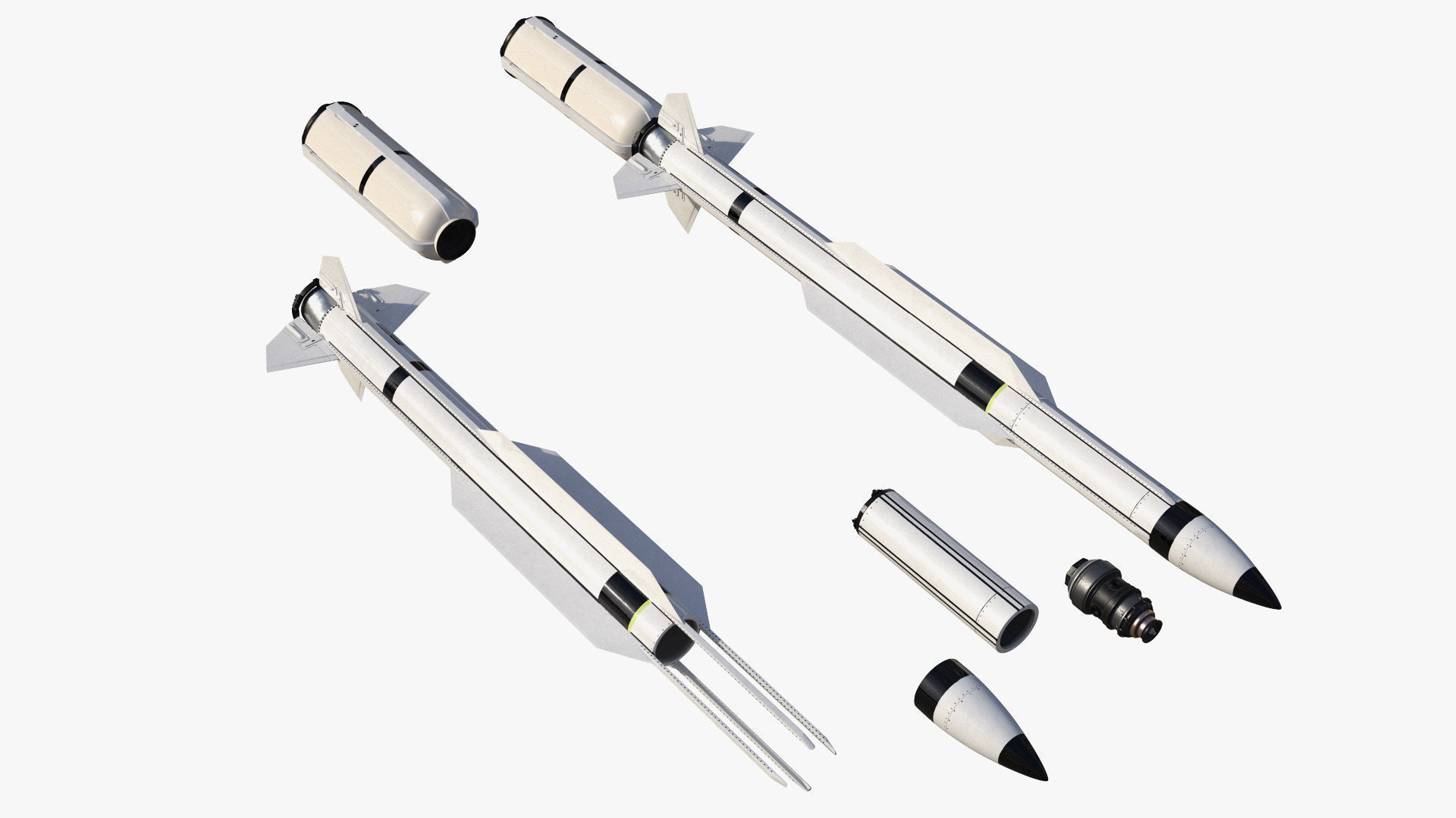 RIM 174 Standard Extended Range Active Missile for 3D Print 3D print model_6