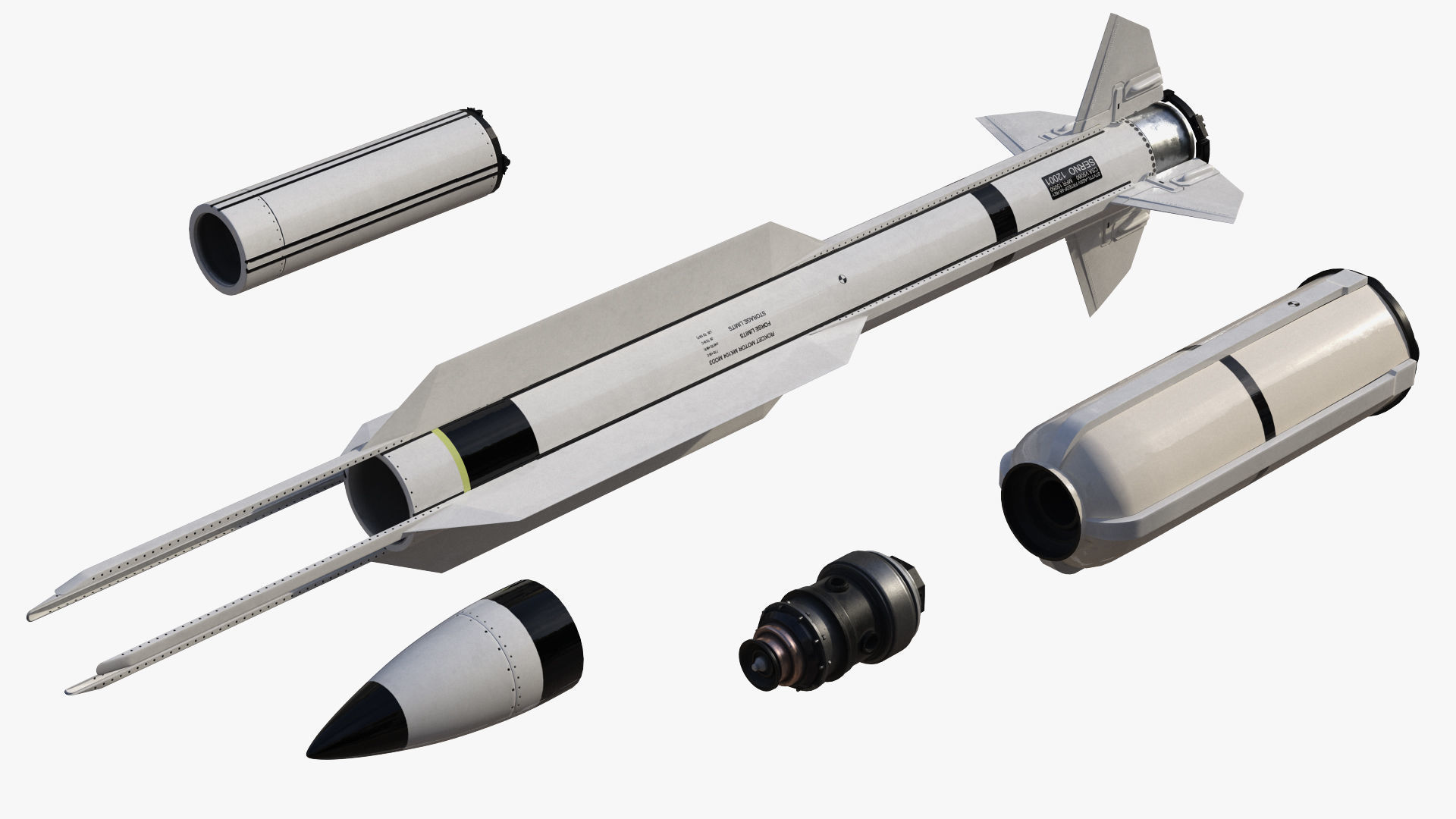 RIM 174 Standard Extended Range Active Missile for 3D Print 3D print model_19