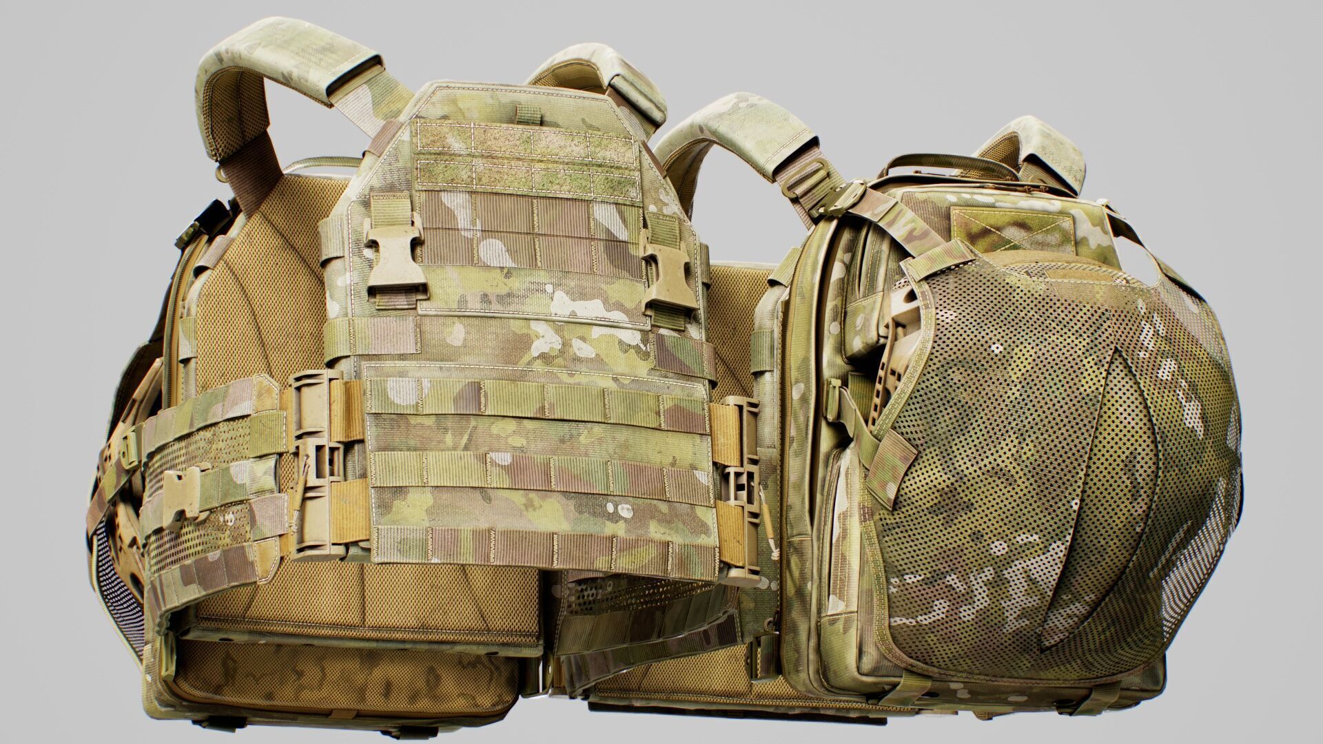 TYR Tactical PICO DSX Assaulter Plate Carrier V5 Low-poly 3D model_1