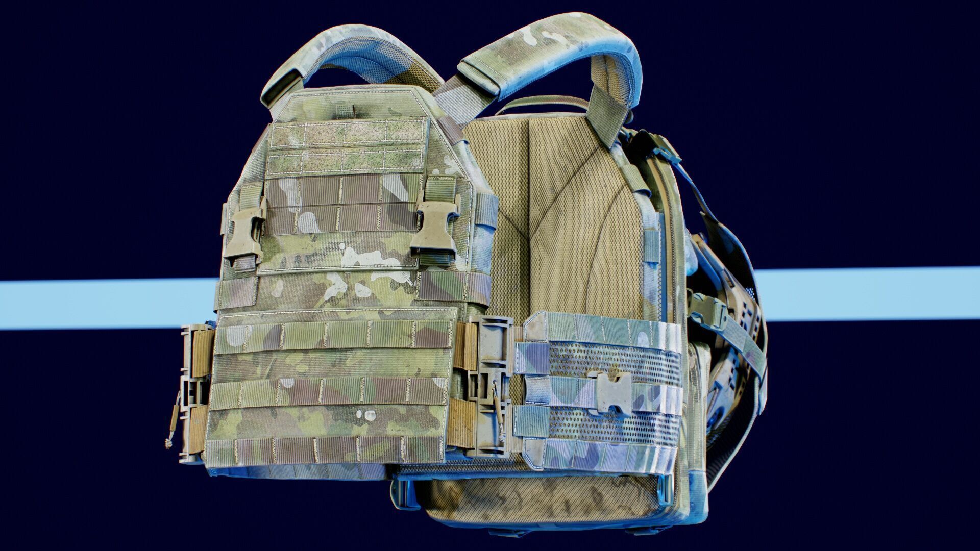 TYR Tactical PICO DSX Assaulter Plate Carrier V5 Low-poly 3D model_10