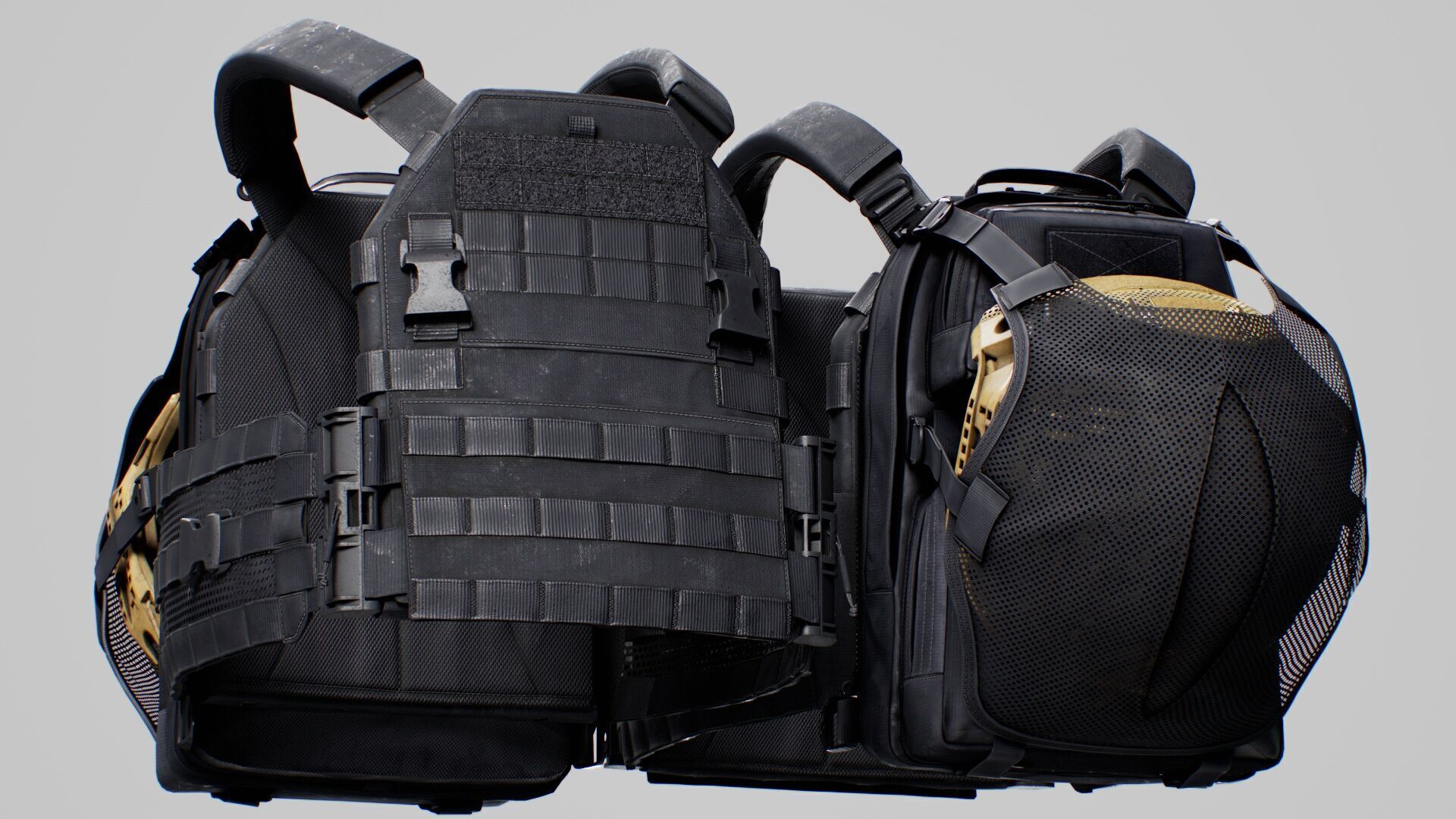 TYR Tactical PICO DSX Assaulter Plate Carrier V5 Low-poly 3D model_12