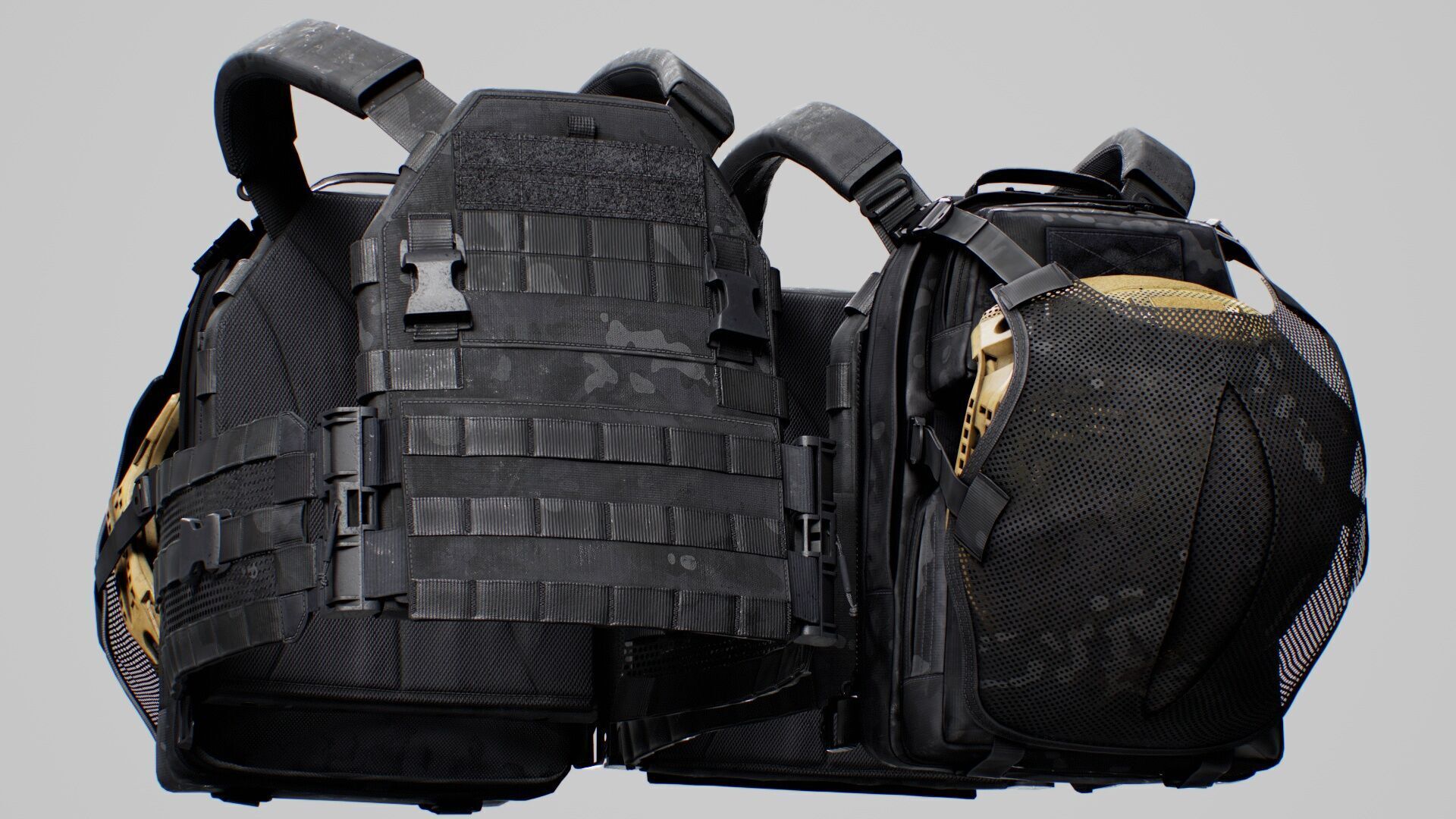 TYR Tactical PICO DSX Assaulter Plate Carrier V5 Low-poly 3D model_15