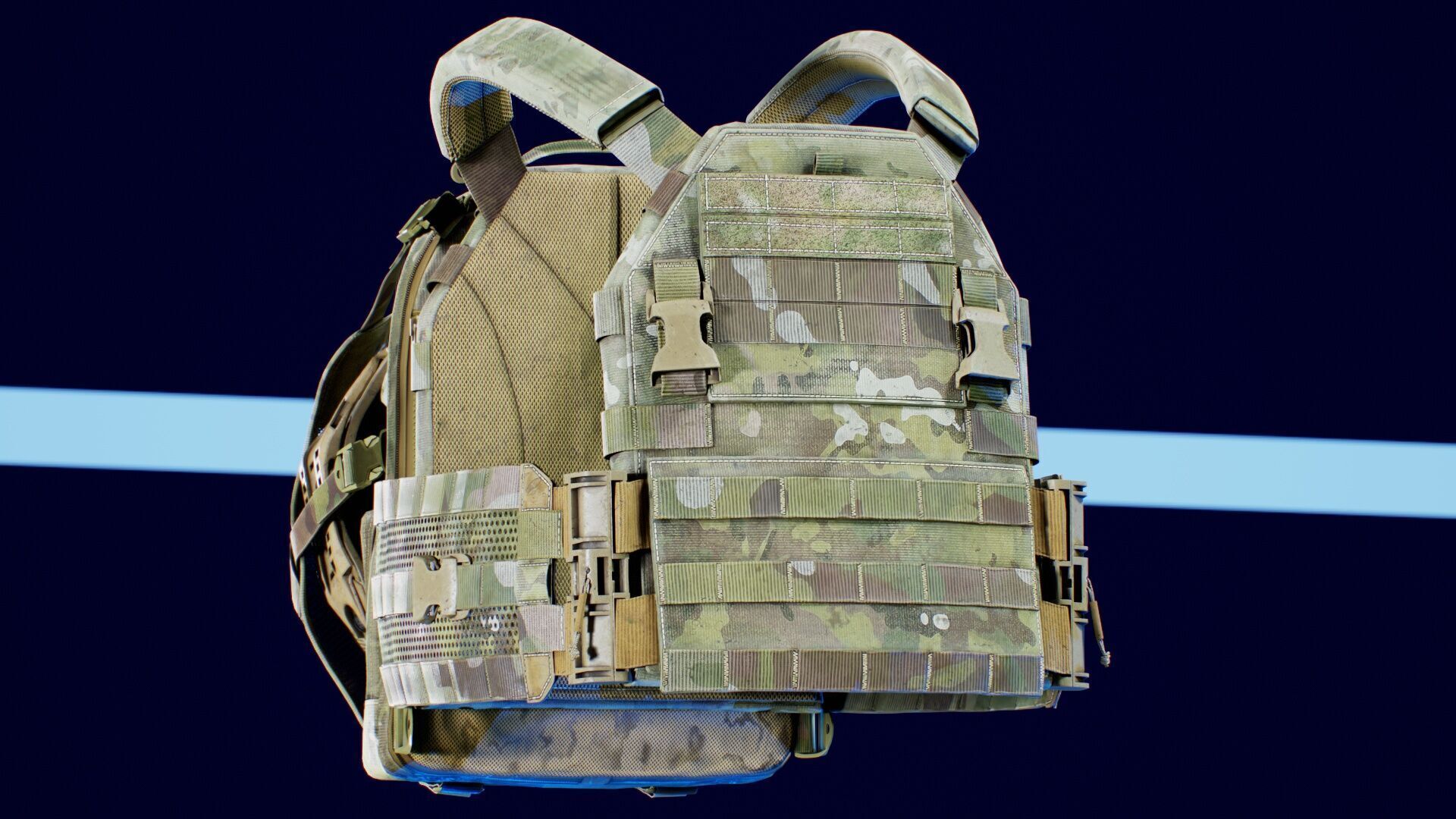TYR Tactical PICO DSX Assaulter Plate Carrier V5 Low-poly 3D model_11