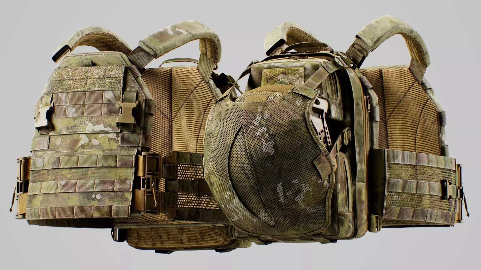 TYR Tactical PICO DSX Assaulter Plate Carrier V5 Low-poly 3D model_0