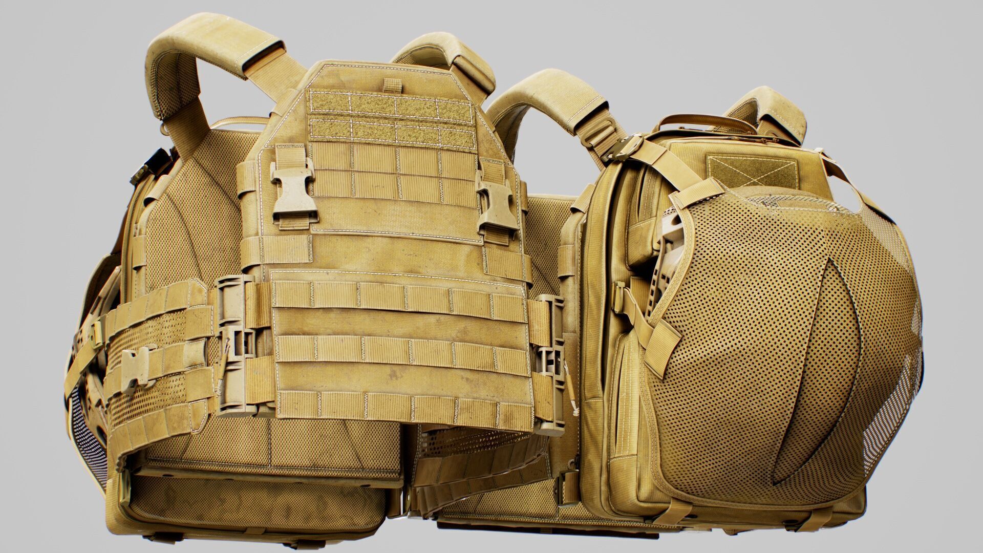 TYR Tactical PICO DSX Assaulter Plate Carrier V5 Low-poly 3D model_13