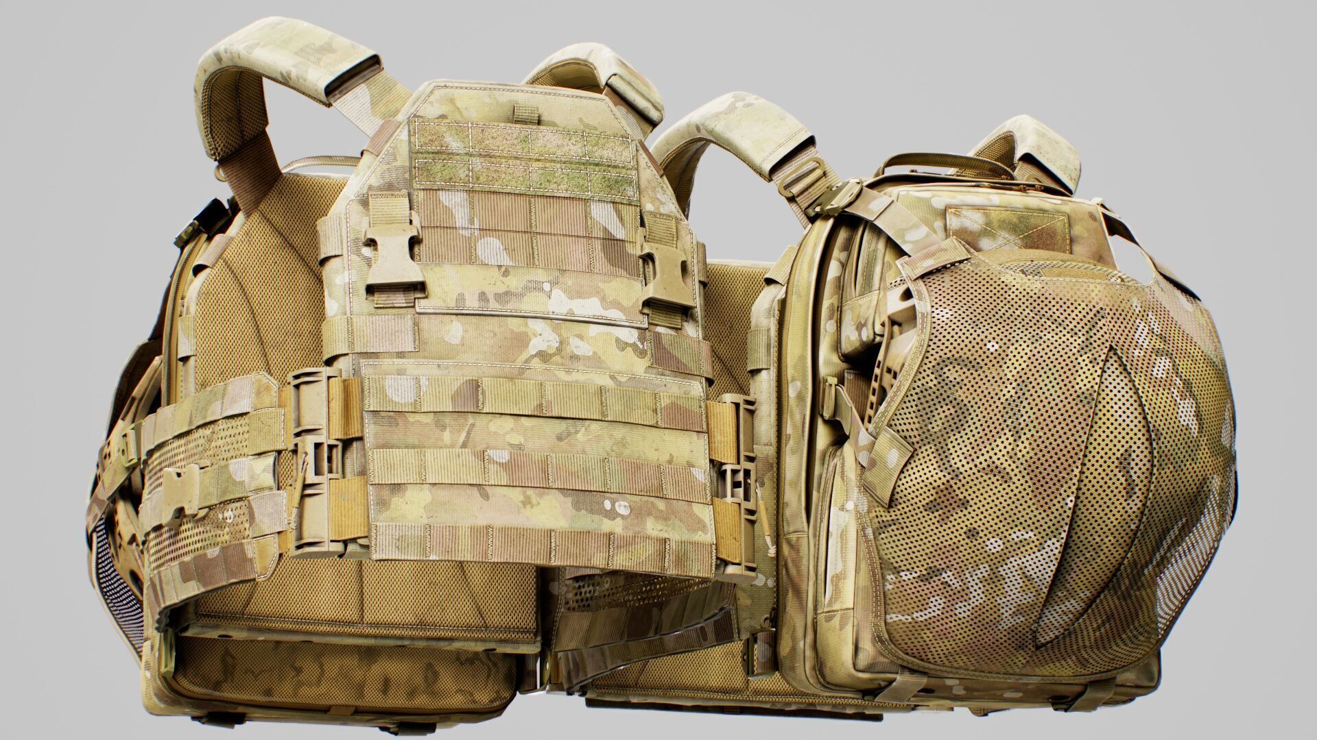TYR Tactical PICO DSX Assaulter Plate Carrier V5 Low-poly 3D model_14