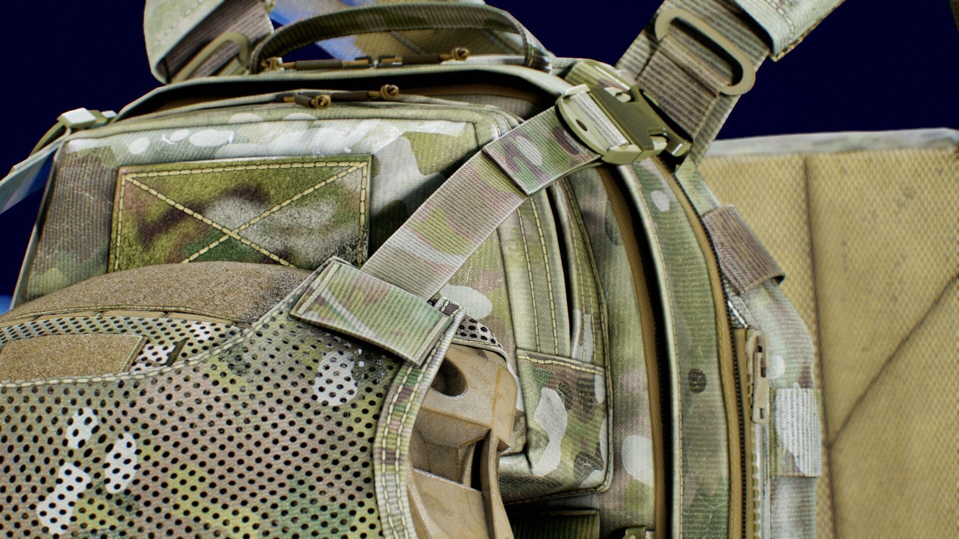 TYR Tactical PICO DSX Assaulter Plate Carrier V5 Low-poly 3D model_6