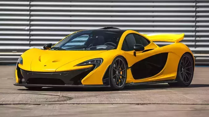 Mclaren P1 2015 3d model Low-poly 3D model