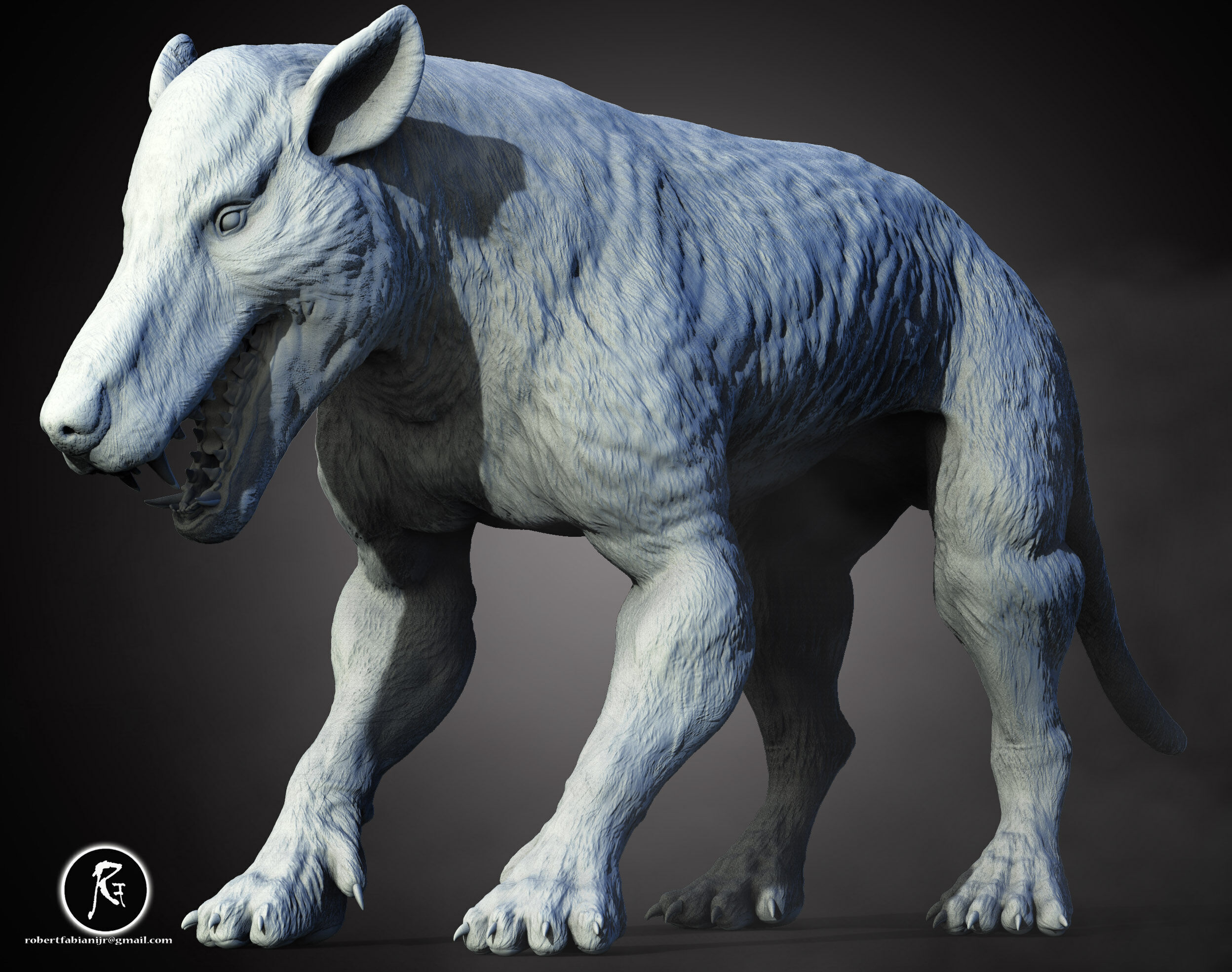 Hyaenodon gigas Apex Predator of the Eocene 3D print model_1