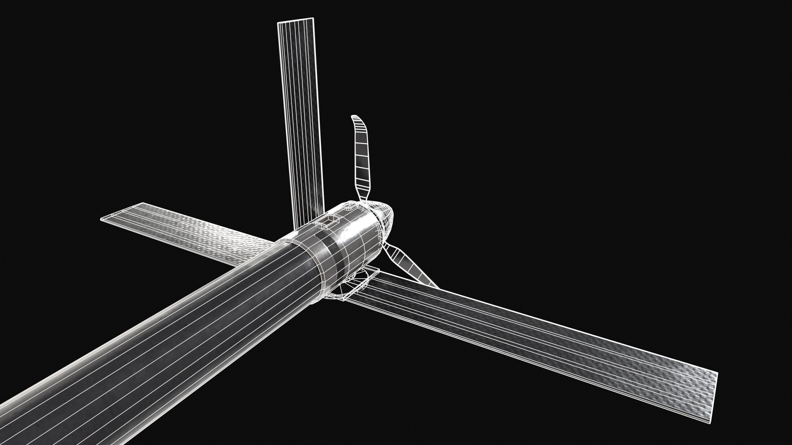 Loitering Munition Switchblade 600 Drone PBR Low-poly 3D model_11