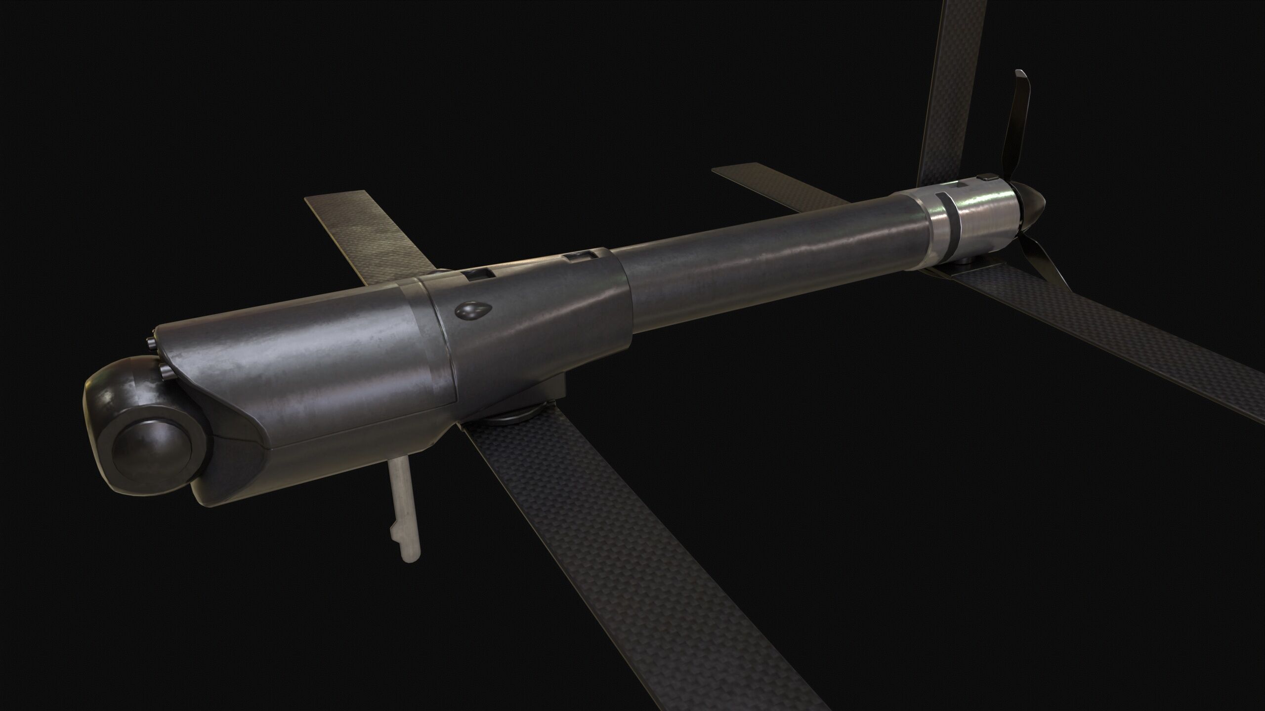 Loitering Munition Switchblade 600 Drone PBR Low-poly 3D model_14